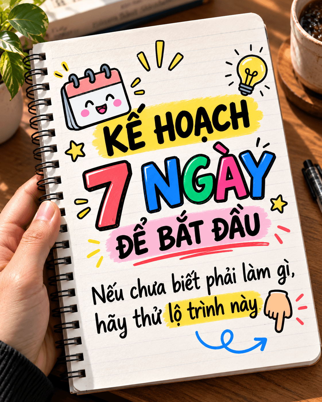 KẾ HOẠCH 7 NGÀY ĐỂ BẮT ĐẦU